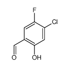 4-Chloro-5-fluoro-2-hydroxy-benzaldehyde Structure