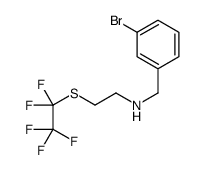 N-(3-Bromobenzyl)-2-[(pentafluoroethyl)sulfanyl]ethanamine Structure