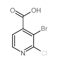 3-Bromo-2-chloroisonicotinic acid Structure