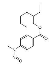 2-ethylhexyl 4-(N-methyl-N-nitrosamino) benzoate structure