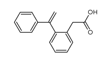 2-(1-phenylethenyl)phenylacetic acid结构式
