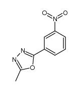 2-methyl-5-(3-nitrophenyl)-1,3,4-oxadiazole结构式
