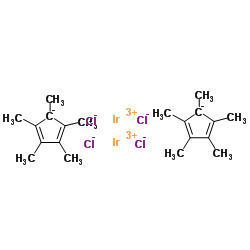 二氯(五甲基环戊二烯)铱(III)二聚体结构式