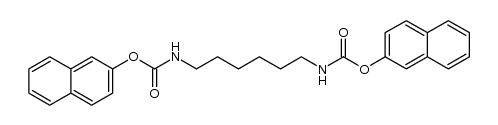 N,N'-hexanediyl-di(carbamic acid (2-naphthyl) ester)结构式
