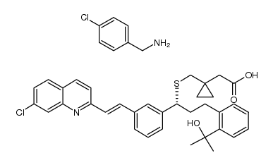 montelukast 4-chlorobenzylamine salt Structure