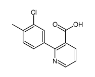 2-(3-chloro-4-methylphenyl)pyridine-3-carboxylic acid结构式