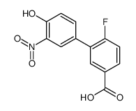 4-fluoro-3-(4-hydroxy-3-nitrophenyl)benzoic acid Structure