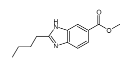 methyl 2-butyl-3H-benzimidazole-5-carboxylate结构式