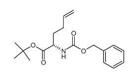 (2S)-2-[[(Benzyloxy)carbonyl]amino]-5-hexenoic Acid tert-Butyl Ester结构式