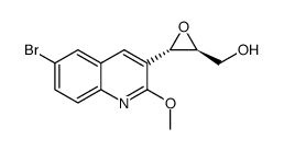 [(2S,3S)-3-(6-bromo-2-methoxyquinolin-3-yl)oxiran-2-yl]methanol Structure
