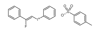 (Z)-(2-fluoro-2-phenylvinyl)(phenyl)iodonium 4-methylbenzenesulfonate Structure