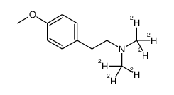 Des(1-cyclohexanol) Venlafaxine-d6 Structure