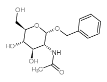 苄基2-乙酰氨基-2-去氧--D-吡喃葡萄糖苷结构式