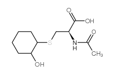 N-acetyl-S-(2-hydroxycyclohexyl)cysteine结构式