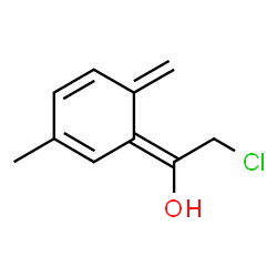 Ethanol, 2-chloro-1-(3-methyl-6-methylene-2,4-cyclohexadien-1-ylidene)-, (E)- (9CI) Structure