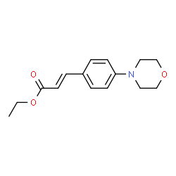 (E)-Ethyl 3-(4-Morpholinophenyl)Acrylate Structure