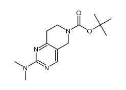 tert-Butyl 2-(dimethylamino)-7,8-dihydropyrido[4,3-d]pyrimidine-6(5H)-carboxylate结构式