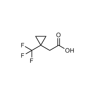 2-[1-(三氟甲基)环丙基]乙酸结构式