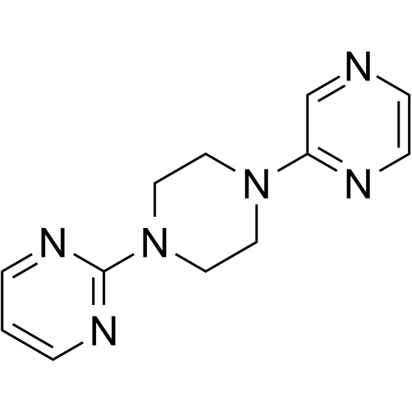 2-(4-(吡嗪-2-基)哌嗪-1-基)嘧啶结构式