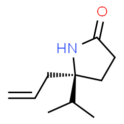 2-Pyrrolidinone,5-(1-methylethyl)-5-(2-propenyl)-,(R)-(9CI)结构式