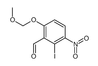 2-iodo-6-(methoxymethoxy)-3-nitrobenzaldehyde Structure
