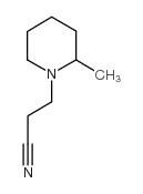 1-(2-氰乙基)-2-甲基哌啶结构式