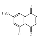 7-甲基-5-羟基萘醌结构式