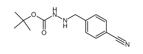 2-(4-氰基苄基)肼羧酸叔丁酯结构式
