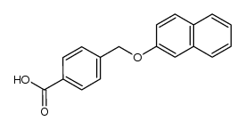 4-((naphthalen-2-yloxy)methyl)benzoic acid Structure