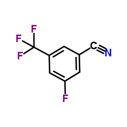 3-氟-5-(三氟甲基)苯腈结构式