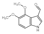 4,5-二甲氧基-1H-吲哚-3-甲醛结构式