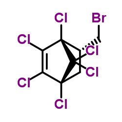 (1S,4R,5R)-5-(Bromomethyl)-1,2,3,4,7,7-hexachlorobicyclo[2.2.1]hept-2-ene Structure