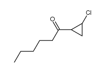 1-Hexanoyl-2-chlorocyclopropane结构式