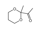 Ethanone, 1-(2-methyl-1,3-dioxan-2-yl)- (9CI)结构式