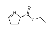 2H-Pyrrole-2-carboxylicacid,3,4-dihydro-,ethylester,(2S)-(9CI) Structure