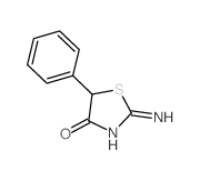 2-amino-5-phenyl-1,3-thiazol-4-one结构式