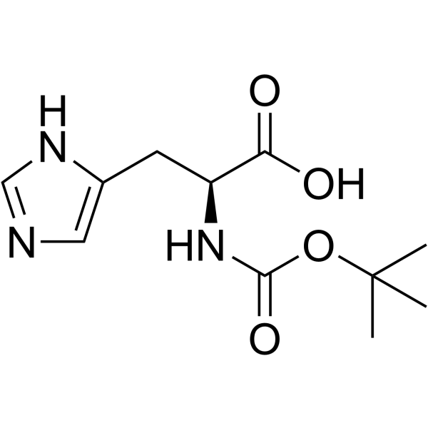 Boc-组氨酸结构式