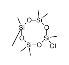 2-chloro-2,4,4,6,6,8,8-heptamethyl-1,3,5,7,2,4,6,8-tetraoxatetrasilocane结构式