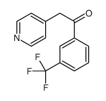 2-pyridin-4-yl-1-[3-(trifluoromethyl)phenyl]ethanone结构式