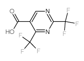 2,4-bis(trifluoromethyl)pyrimidine-5-carboxylic acid Structure