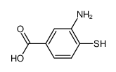 2-aminobenzenethiol-4-carboxylic acid结构式