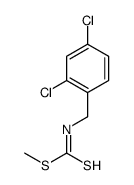 methyl N-[(2,4-dichlorophenyl)methyl]carbamodithioate结构式