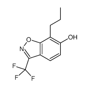 7-丙基-3-(三氟甲基)苯并[d]异恶唑-6-醇结构式