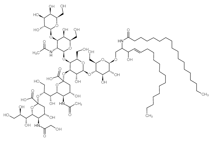 神经节苷脂GD1b二钠盐(牛脑)结构式