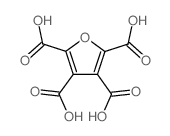 呋喃-2,3,4,5-四羧酸结构式