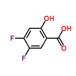 4,5-Difluoro-2-hydroxy-benzoic acid Structure