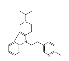2,3,4,5-Tetrahydro-2-sec-butyl-5-[2-(6-methyl-3-pyridyl)ethyl]-1H-pyrido[4,3-b]indole Structure