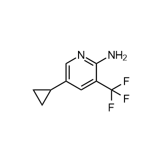 5-Cyclopropyl-3-(trifluoromethyl)pyridin-2-amine Structure