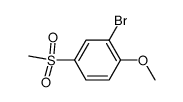2-bromo-1-methoxy-4-(methylsulfonyl)benzene Structure