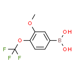 3-Mthoxy-4-(trifluoromethoxy)phenylboronic acid结构式